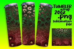 GORGEOUS PNG Tumbler Design 20oz , Leopard Print Product Image 1