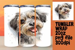 Whimsical Watercolor Dog Joy Tumbler Wrap - 20oz Product Image 1