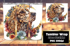 Blossom Buddy: Sublimation Dog Tumbler 20oz Product Image 1