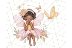 Pastel Pink Fairy Garden Clipart, Enchanted Cottagecore Png Product Image 4