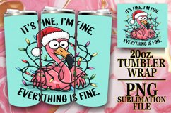 Sublimation Wonders 20oz tumbler wrap, Xmas Product Image 1