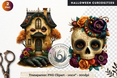 Surreal Halloween Character Cliparts Spooky Curiosities Product Image 1