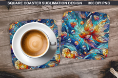 Valentine Coaster Sublimation, Valentine Coaster PNG Design Product Image 1