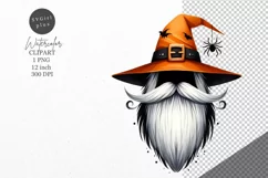 Halloween clipart, Halloween gnome clipart, Gnome clipart Product Image 1