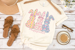 Cute Easter Bunny Clipart, Happy Easter Sublimation PNG Product Image 3