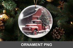 3D christmas ornament - old truck and barn Product Image 1