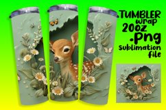 3D Animals Hole in Wall Tumbler Wrap - Cute Product Image 1