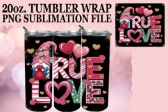 Radiant Love 20oz tumbler wrap, Valenines Product Image 1