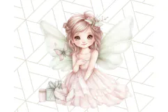 Pastel Fairies and Butterflies PNG, Spring Fantasy Clipart Product Image 4
