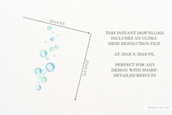 Summer Sea Underwater Bubbles Clipart Product Image 5