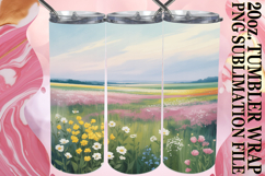 Happy Journeys 20oz tumbler wrap, Spring Product Image 1