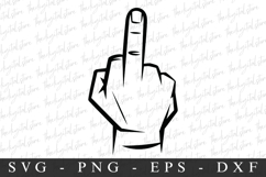 Middle Finger| SVG Cut files | Cricut Product Image 1