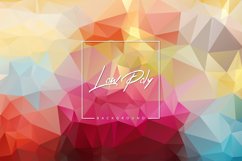 Low poly banner with geometric triangle shapes background Product Image 1
