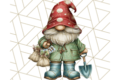Farmer Gnome Clipart, Cute Farm Gnomes PNG Illustrations Product Image 4
