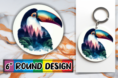 Unique Sublimation Round Ornaments, Animals Art Product Image 1