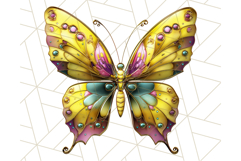 Metallic Butterfly Clipart PNG Clipart, Vibrant Butterfly Product Image 4