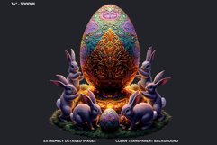 Fantasy Easter clipart Set, Easter bunny, Easter eggs Product Image 3