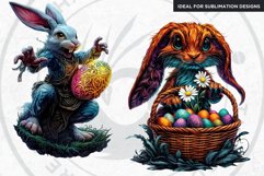 Fantasy Easter clipart Set, Easter bunny, Easter eggs Product Image 6