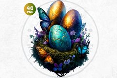 Fantasy Easter clipart Set, Easter bunny, Easter eggs Product Image 7