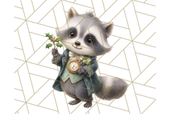 Winter Animal Masquerade Clipart PNG Woodland Animals Product Image 4