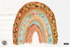 Summer Boho Rainbow PNG - Summer Clipart Product Image 1