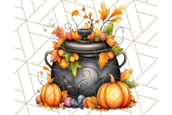 Fall Cottagecore Kitchen Clipart, Cozy Autumn Kitchen PNG Product Image 4
