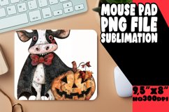 Watercolor Cow Mouse Pad for Halloween Product Image 1
