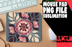 cheerful mouse pad Inspirational PNG, Flowers Product Image 1