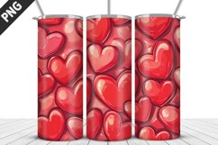 Lovely Hearts Tumbler Design | Valentine&#039;s Day Tumbler Wrap Product Image 1