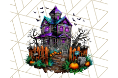 Haunted Houses Clipart PNG, Spooky Halloween Homes Product Image 4