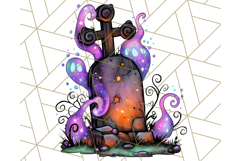 Enchanted Graveyard Halloween PNG Clipart Product Image 4