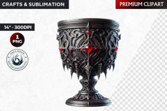 Evil Sorcerer Artifact Clipart - Dark Fantasy wizard staff Product Image 1
