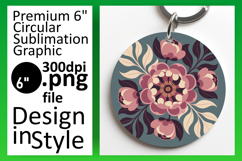 Dynamic Circle PNG for Coasters , Flowers Product Image 1