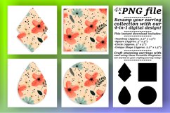 Bohemian Elegance: Sublimation Flower Designs Product Image 1