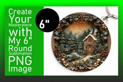 Artful Circle Design Sublimation PNG , Christmas Product Image 1