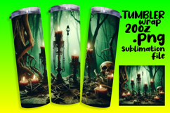 VIBRANT 20oz Tumbler Artwork for Gifts , Horror Halloween Product Image 1