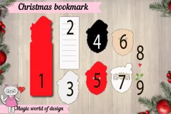 Christmas Santa Claus bookmark Template svg, paper cut svg Product Image 4