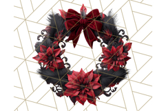 Gothic Christmas Clipart Dark Holiday PNG, Dark Christmas Product Image 4