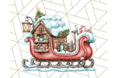 Christmas North Pole Village PNG Clipart, Cute Holiday Art Product Image 4