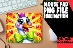 Blissful Mouse Pad Sublimation Ideas, Goose Product Image 1