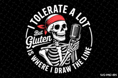 I tolerate a lot but Gluten svg | Svg Files for Cricut Product Image 1