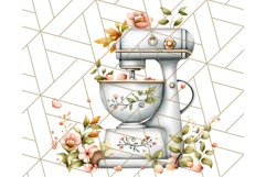 Cottagecore Kitchen Mixer, Apron PNG Clipart, Retro Floral Product Image 4