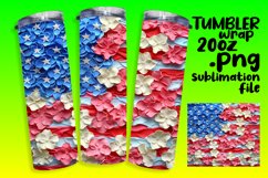 Liberty&#039;s Emblem 3D Tumbler Wrap Sublimation Product Image 1