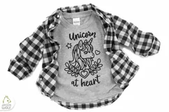Unicorn at heart svg Unicorn t shirt design for girl svg dxf Product Image 7
