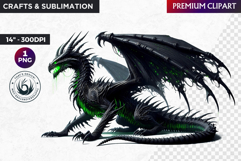 Fantasy Dragon Clipart, dragon PNG, Fantasy PNG, Role play Product Image 1