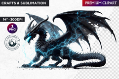 Fantasy Dragon Clipart, dragon PNG, Fantasy PNG, Role play Product Image 1