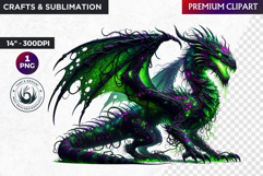 Fantasy Dragon Clipart, dragon PNG, Fantasy PNG, Role play Product Image 1