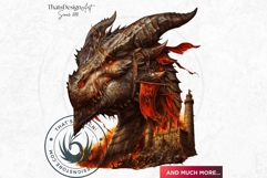 Fantasy Dragons Clipart Set, dragon PNG, Fantasy PNG Product Image 10