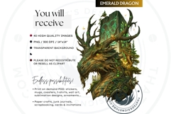 Fantasy Dragons Clipart Set, dragon PNG, Fantasy PNG Product Image 2