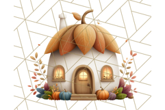 Cottagecore Halloween Clipart Cozy PNG, Autumn Fall Png Product Image 4
